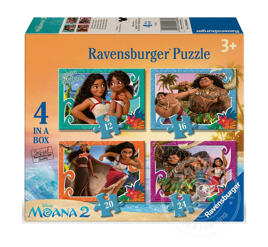 Ravensburger Disney Moana 12, 16, 20, 24 pc Puzzles