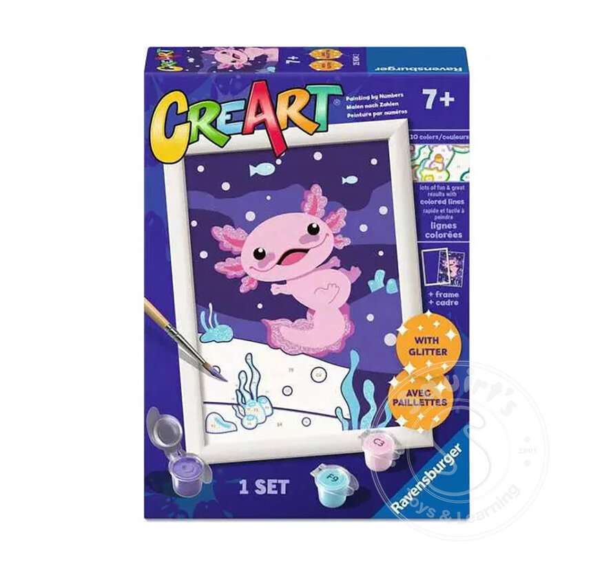 CreArt Paint by Numbers -  Axolotl