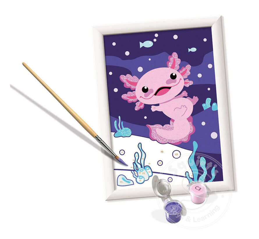 CreArt Paint by Numbers -  Axolotl