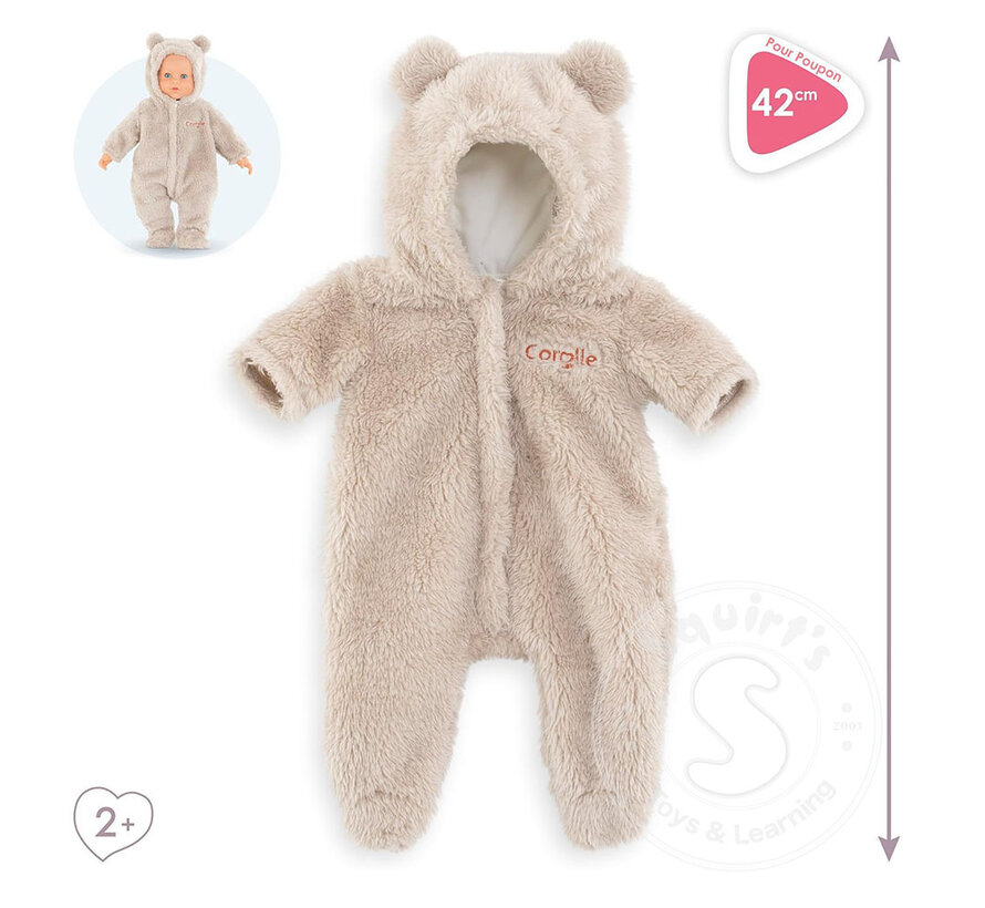 Corolle Mon Premier Bebe Bunting Teddy Bear Outfit - 12”