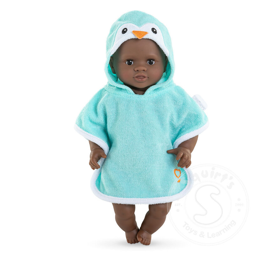 Corolle Mon Premier Bebe Bathcape - Penguin- 12”