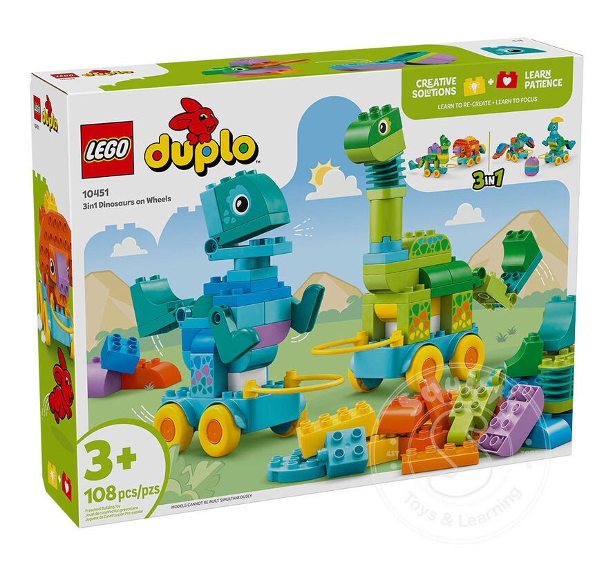 LEGO DUPLO® 3in1 Dinosaurs on Wheels