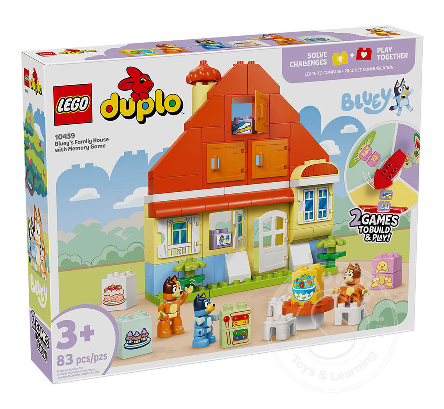 LEGO DUPLO® Bluey's Family House with Memory Game