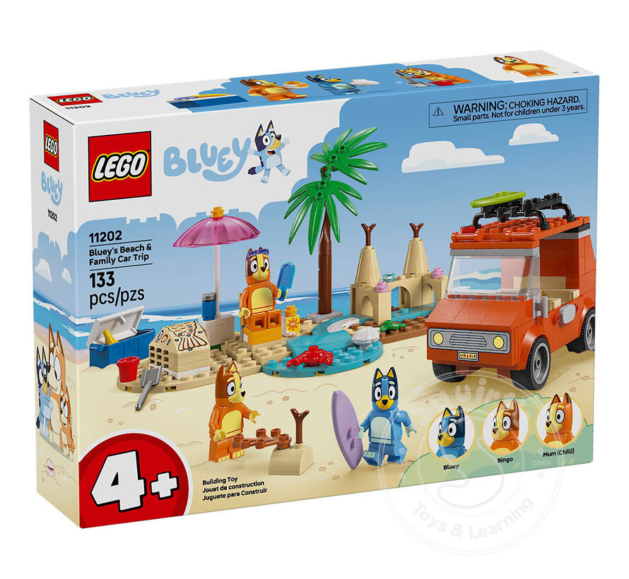 LEGO® 4+ Bluey's Beach & Family Car Trip