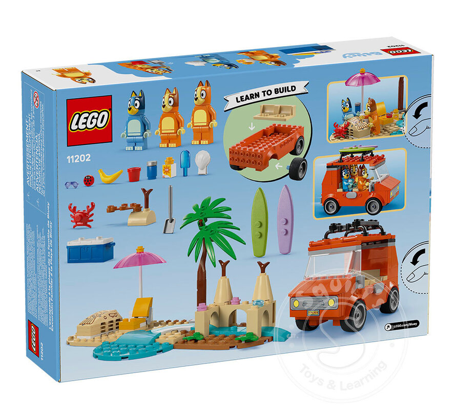 LEGO® 4+ Bluey's Beach & Family Car Trip