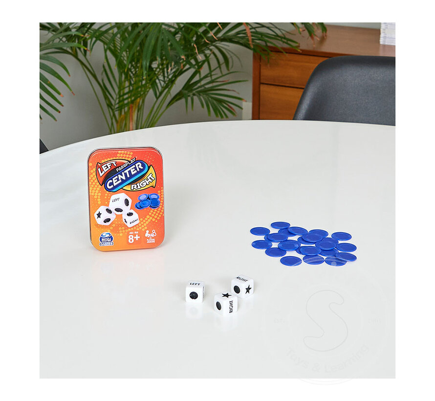 LCR - Left Centre Right Game Tin