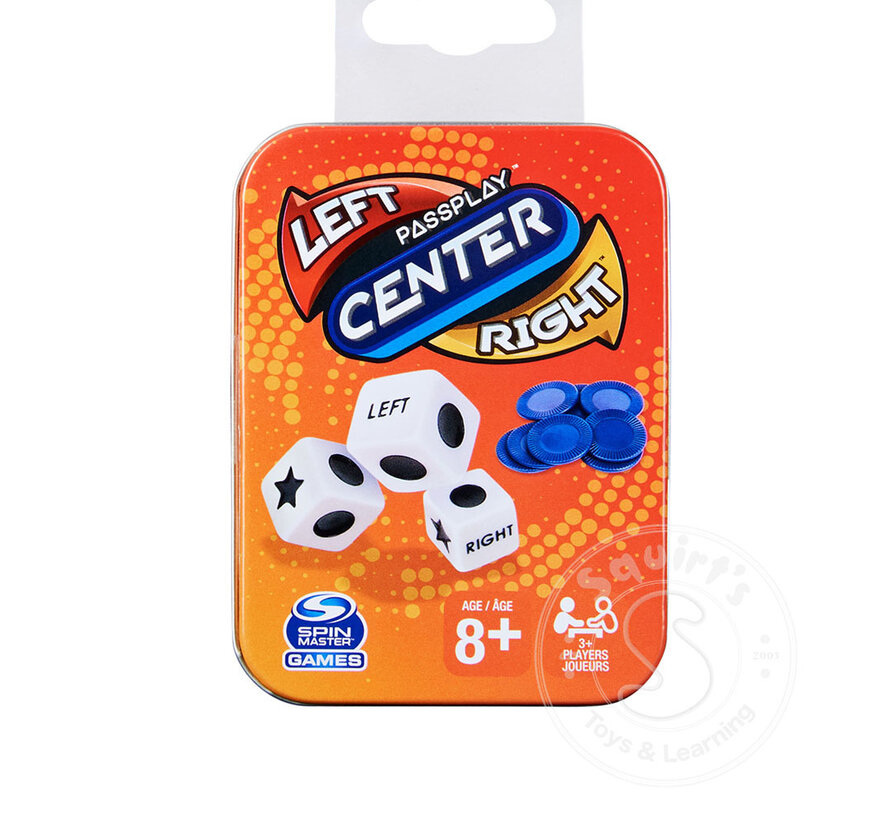 LCR - Left Centre Right Game Tin