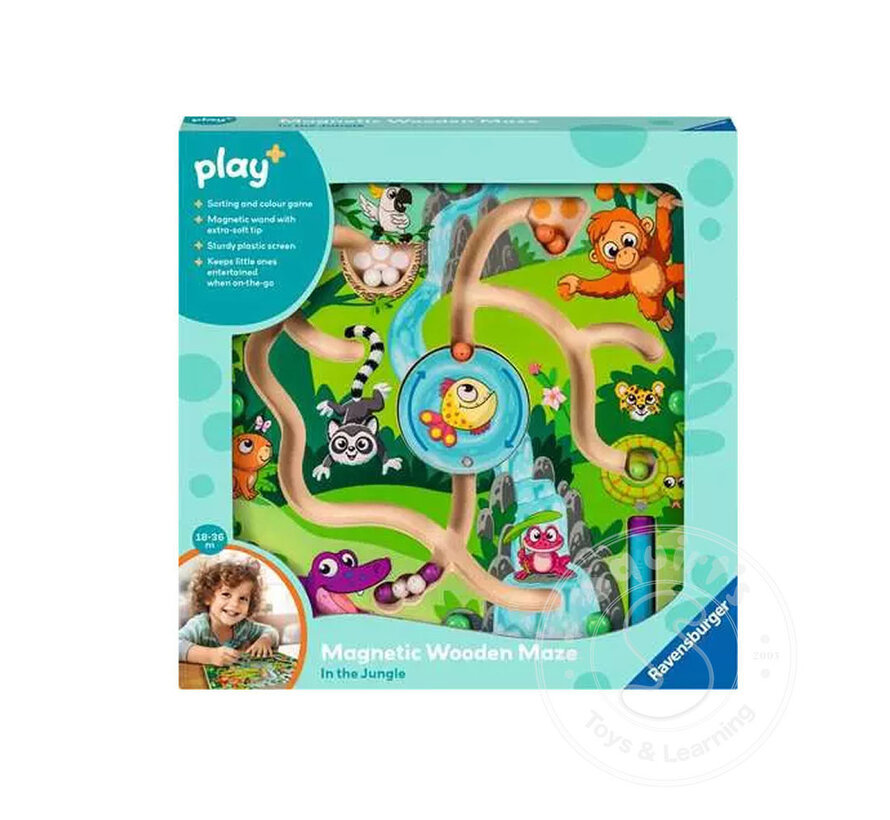 Magnetic Wooden Maze: Jungle