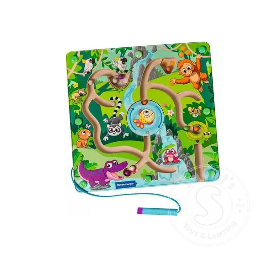 Magnetic Wooden Maze: Jungle