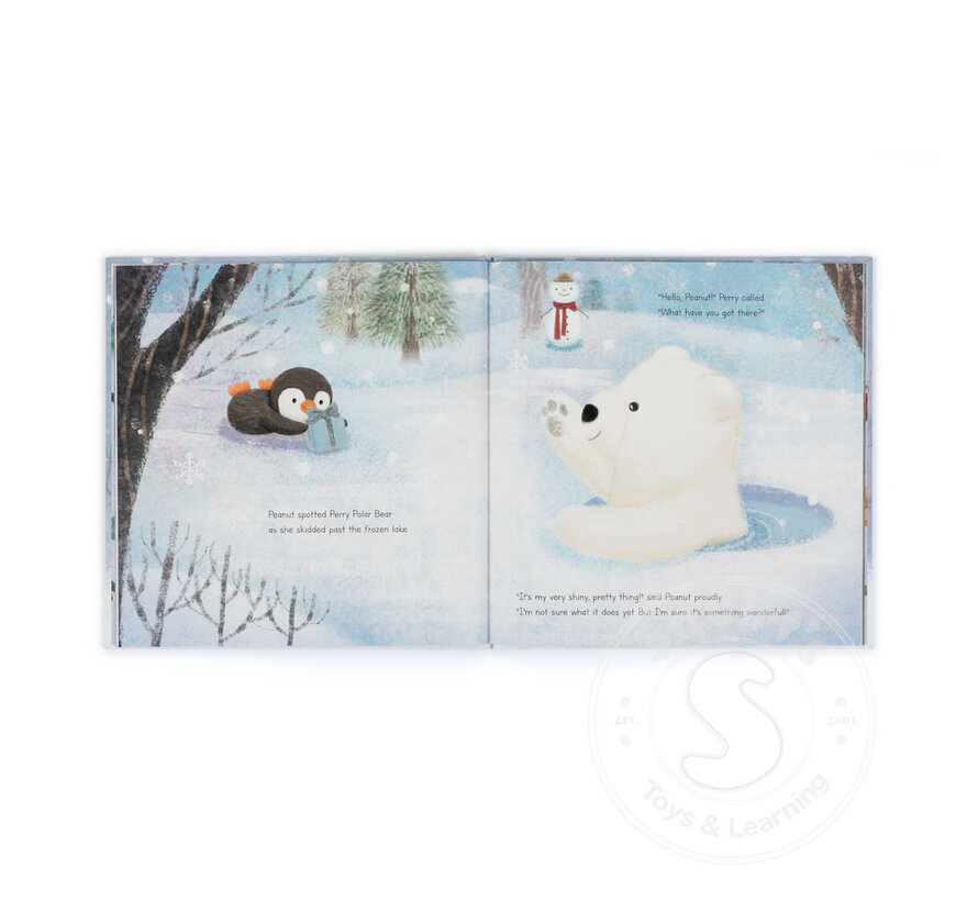 Jellycat Peanut Penguin’s Perfect Present Book