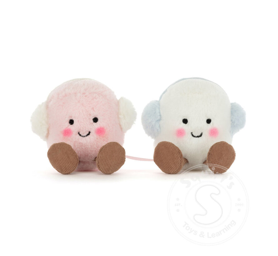 Jellycat Amuseables Toastie Pink and White Marshmallows