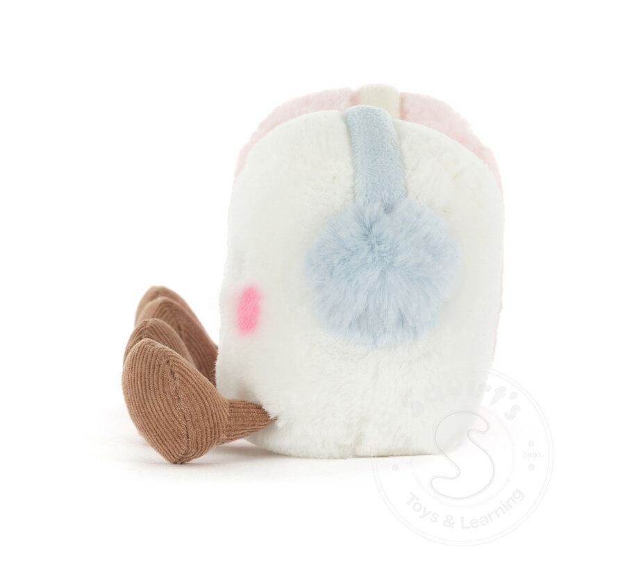 Jellycat Amuseables Toastie Pink and White Marshmallows