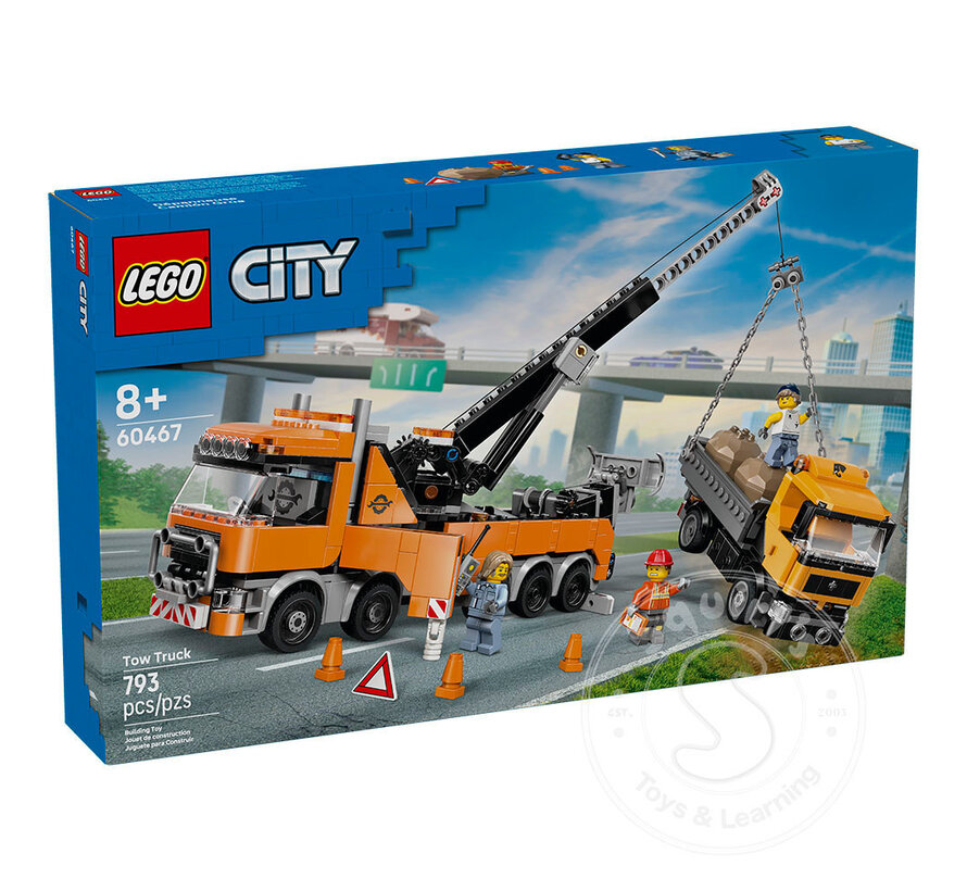 LEGO® City Heavy-Duty Recovery Tow Truck with Crane