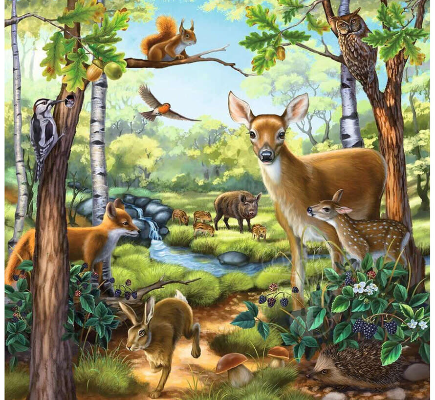 Ravensburger Forest/Zoo/Domestic Anim. Puzzle 3 x 49pcs