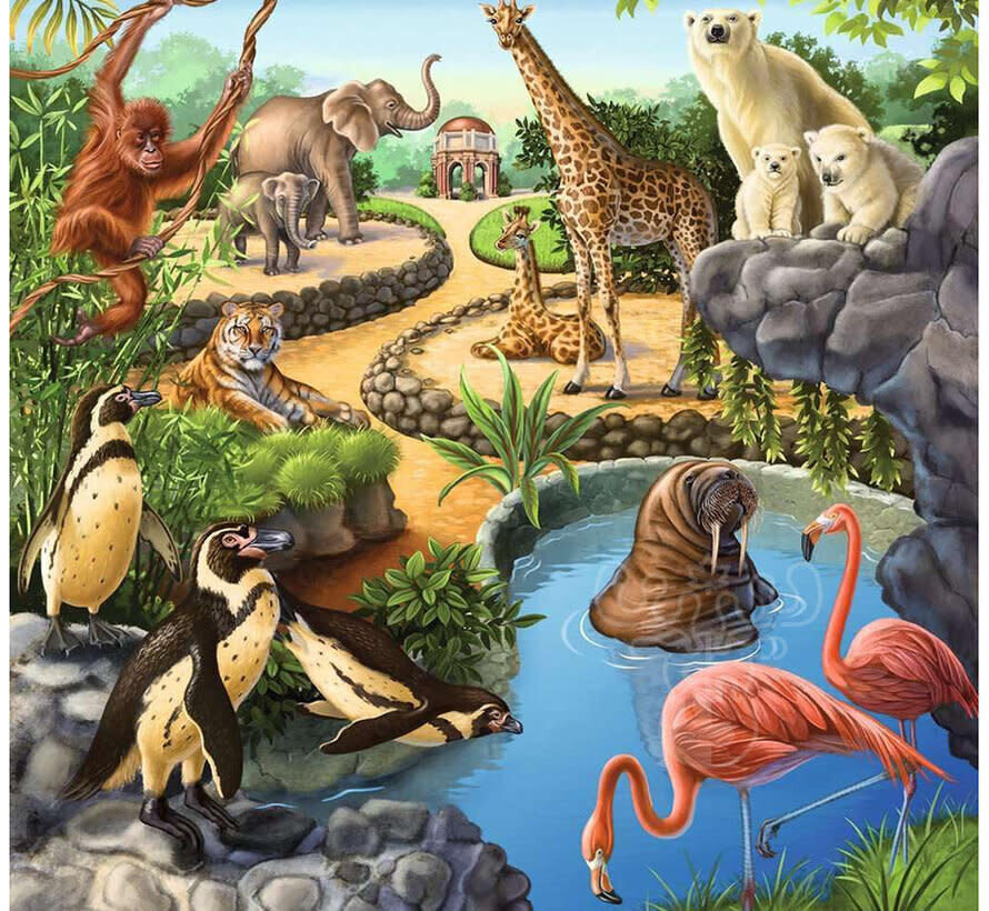 Ravensburger Forest/Zoo/Domestic Anim. Puzzle 3 x 49pcs
