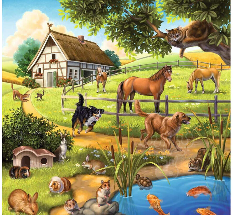Ravensburger Forest/Zoo/Domestic Anim. Puzzle 3 x 49pcs