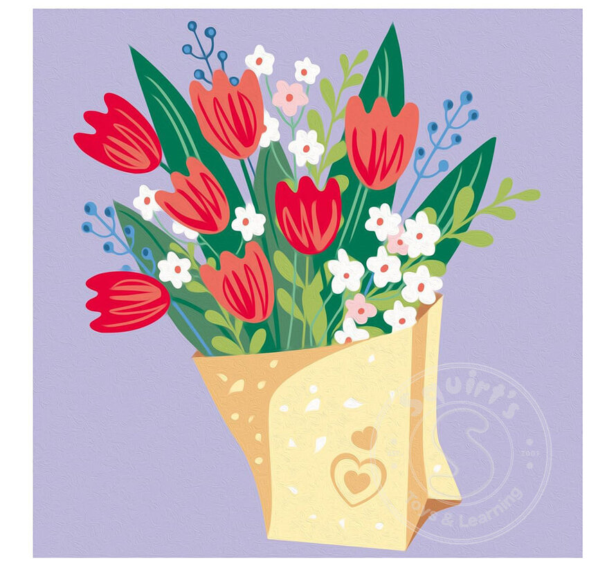 CreArt Paint by Numbers - Tulip Bouquet