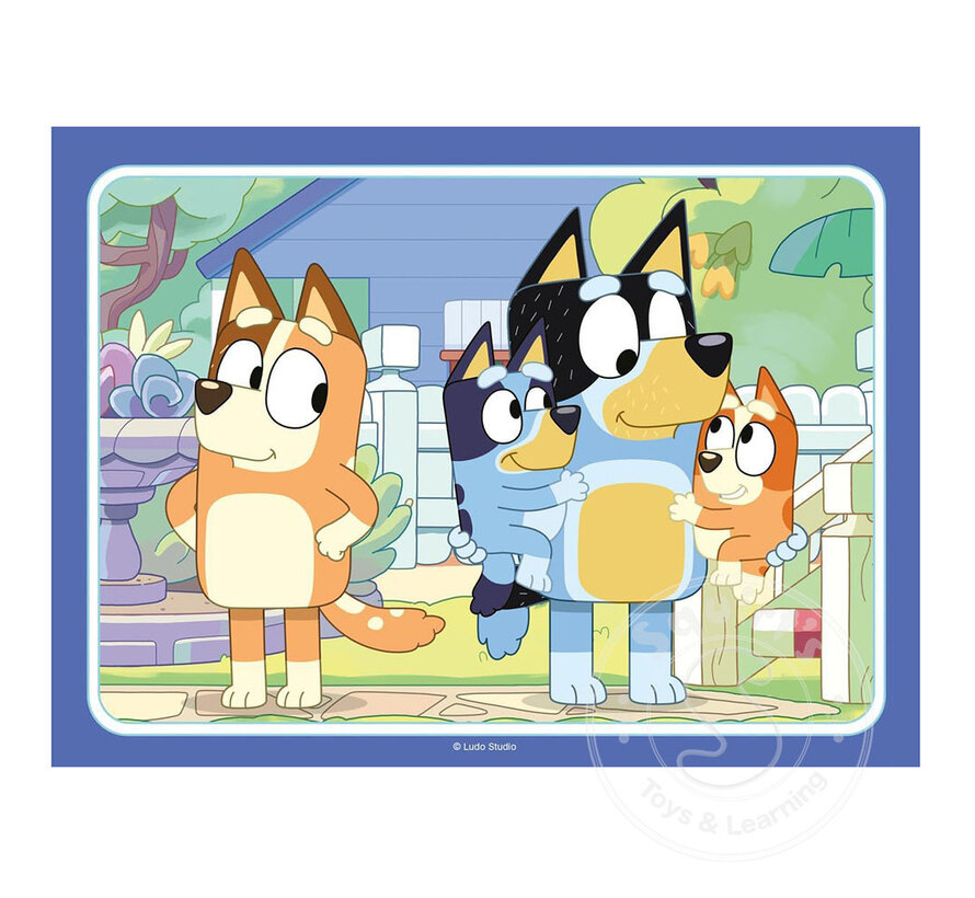 Ravensburger Bluey, 4 in a Box 12/16/20/24 Pc Puzzle