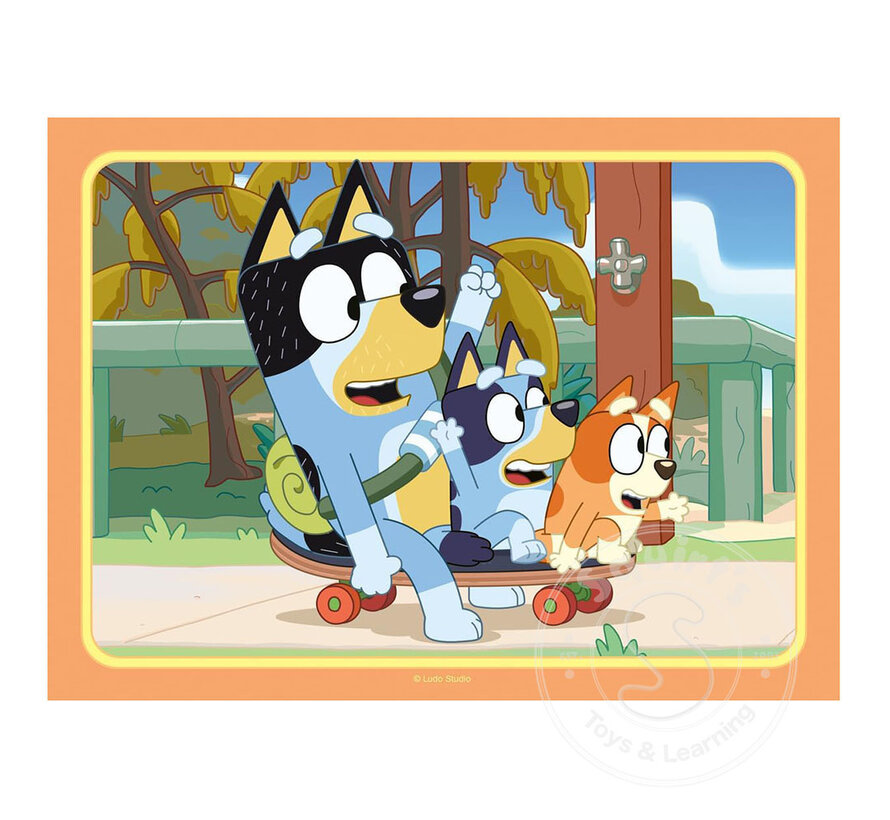 Ravensburger Bluey, 4 in a Box 12/16/20/24 Pc Puzzle