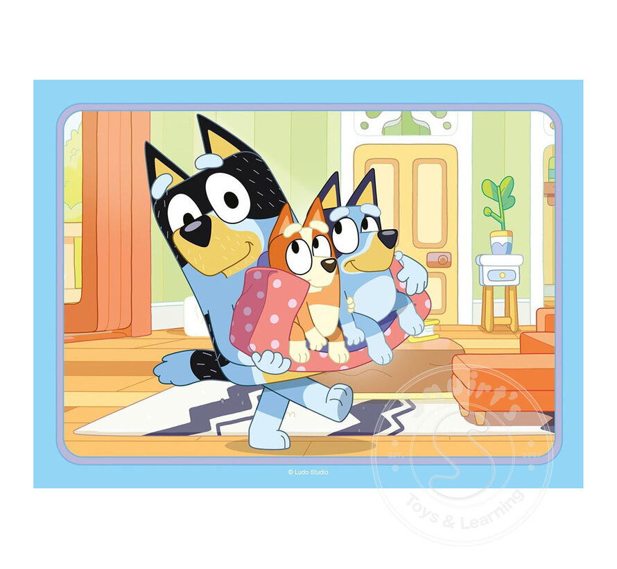 Ravensburger Bluey, 4 in a Box 12/16/20/24 Pc Puzzle