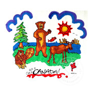 Artburn Pillow Case Painting Kit - This is Canada (Bear/Combo)