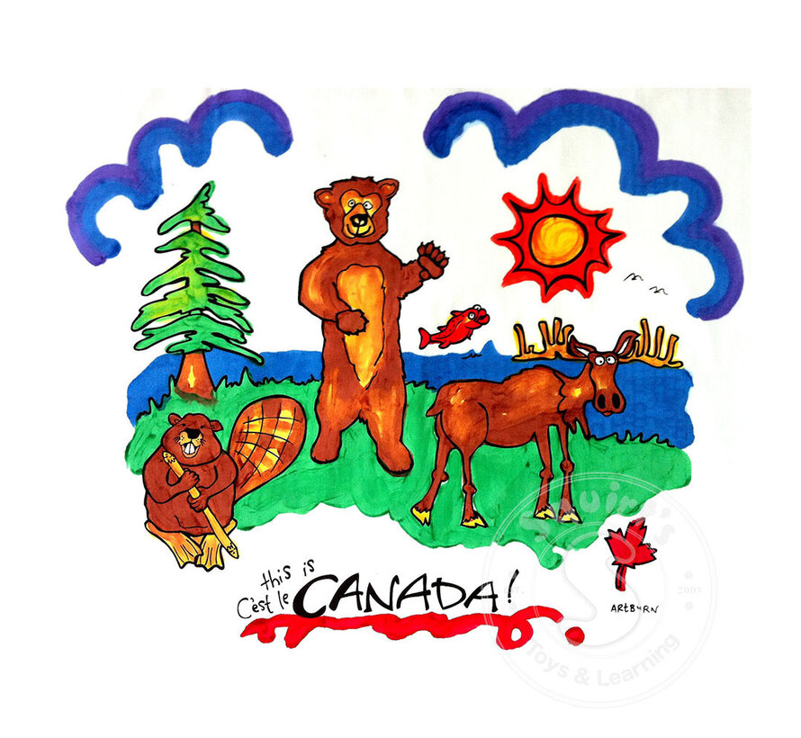 Pillow Case Painting Kit - This is Canada (Bear/Combo)