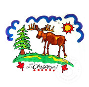 Artburn Pillow Case Painting Kit - This is Canada (Moose)