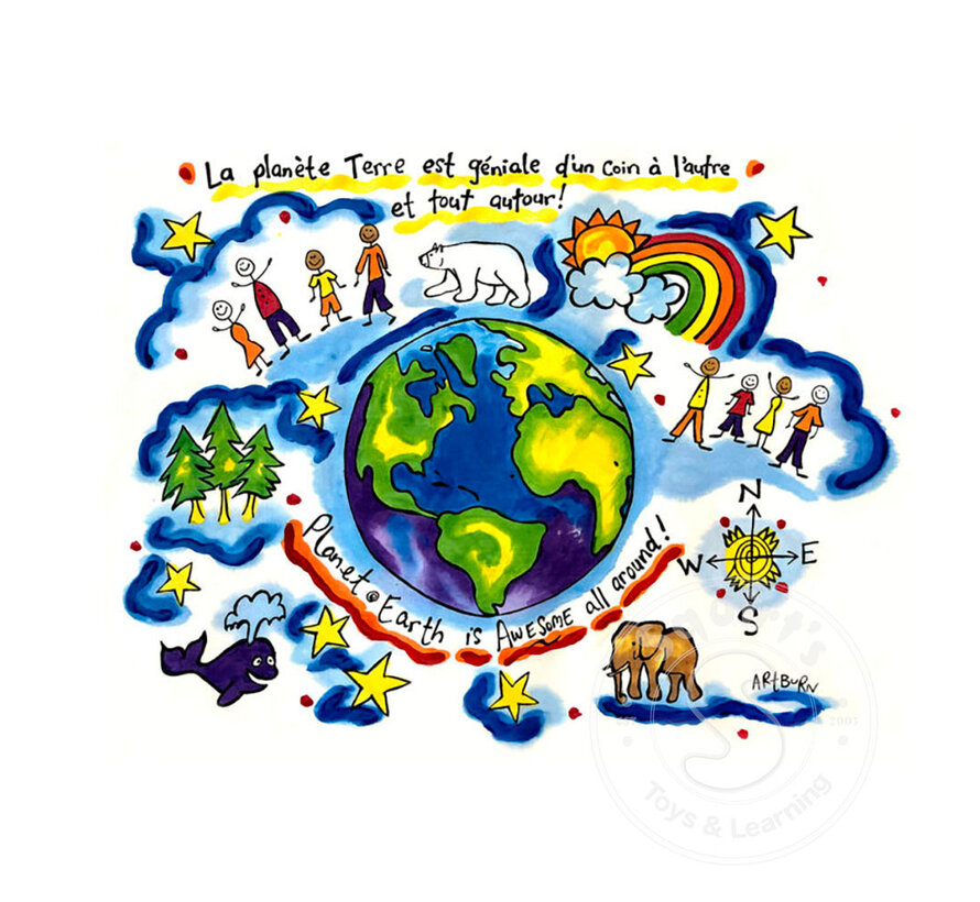 Pillow Case Painting Kit - Planet Earth
