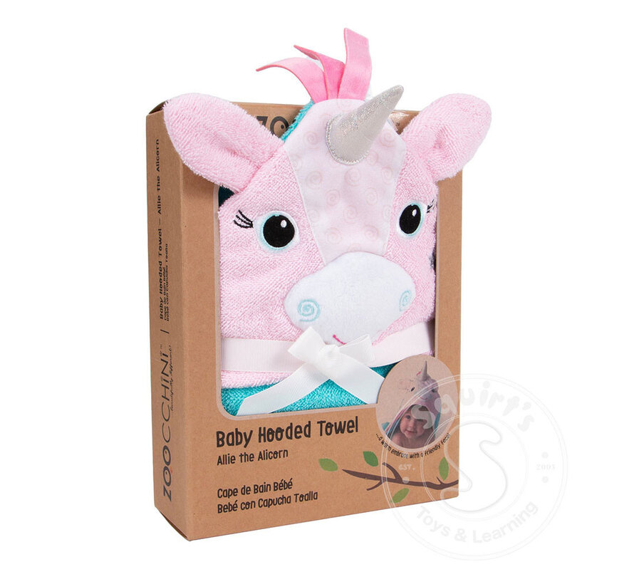 Allie the Alicorn Baby Hooded Towel (0-18M)