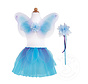 Great Pretenders Fancy Flutter Skirt Wings and Wand Blue (Size 4-7)
