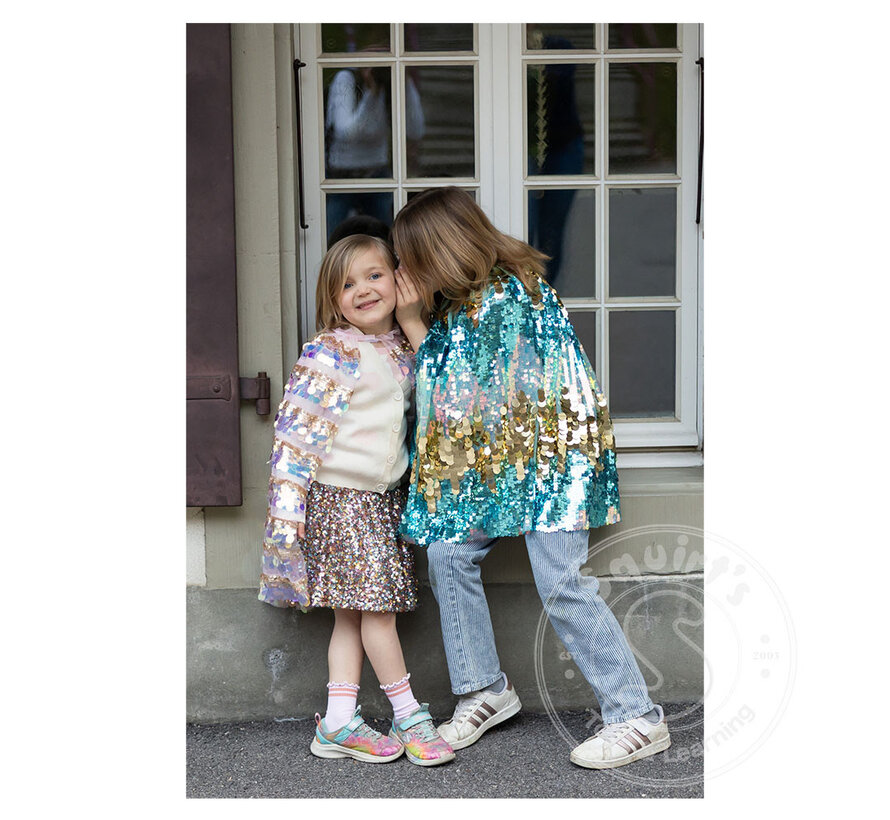 Great Pretenders The 5th Avenue Pailette Cape, Mermalicious, Size 4-6