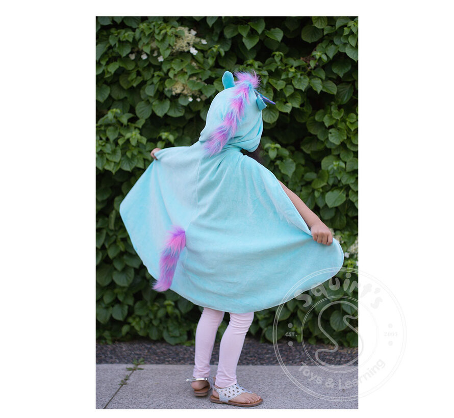 Great Pretenders Unicorn/Dragon Reversible Hooded Cape (Size 5-6)