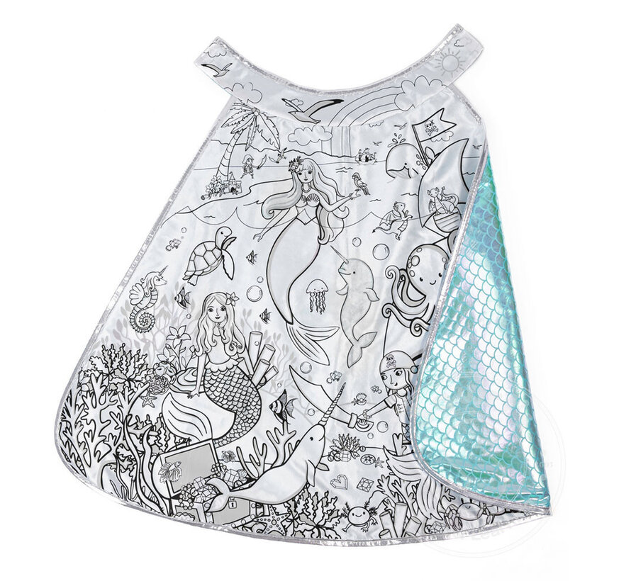 Great Pretenders Colour-A-Cape Mermaid Dreamscape (Size 4-6)