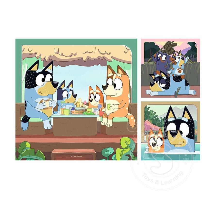 Ravensburger Bluey Adventure Puzzle 3 x 49pcs