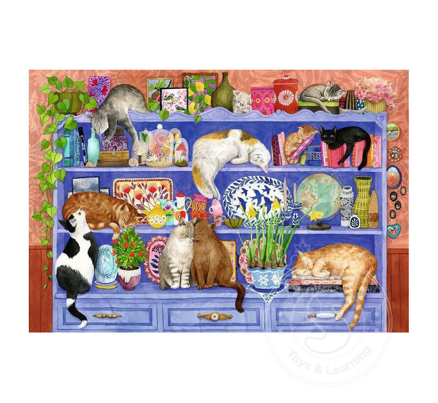 Ravensburger Cats on the Shelf Puzzle 200pcs XXL
