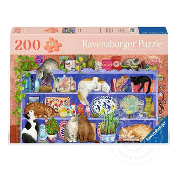 Ravensburger Ravensburger Cats on the Shelf Puzzle 200pcs XXL