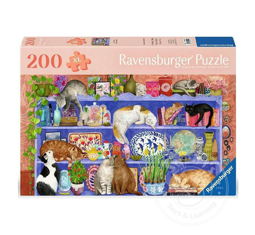 Ravensburger Cats on the Shelf Puzzle 200pcs XXL