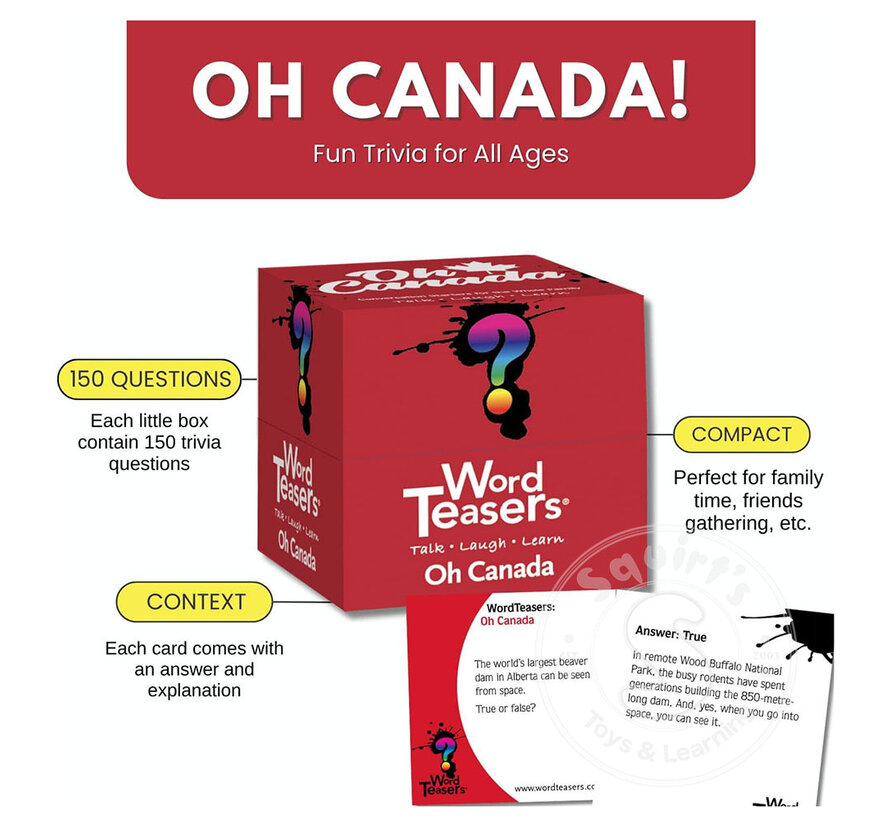 Word Teasers Large - Oh Canada