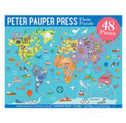 World Map Floor Puzzle (48 pcs)