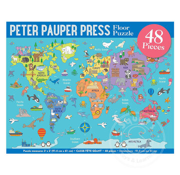 World Map Floor Puzzle (48 pcs)