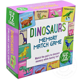 Dinosaurs Memory Match Game (Set of 72 cards)