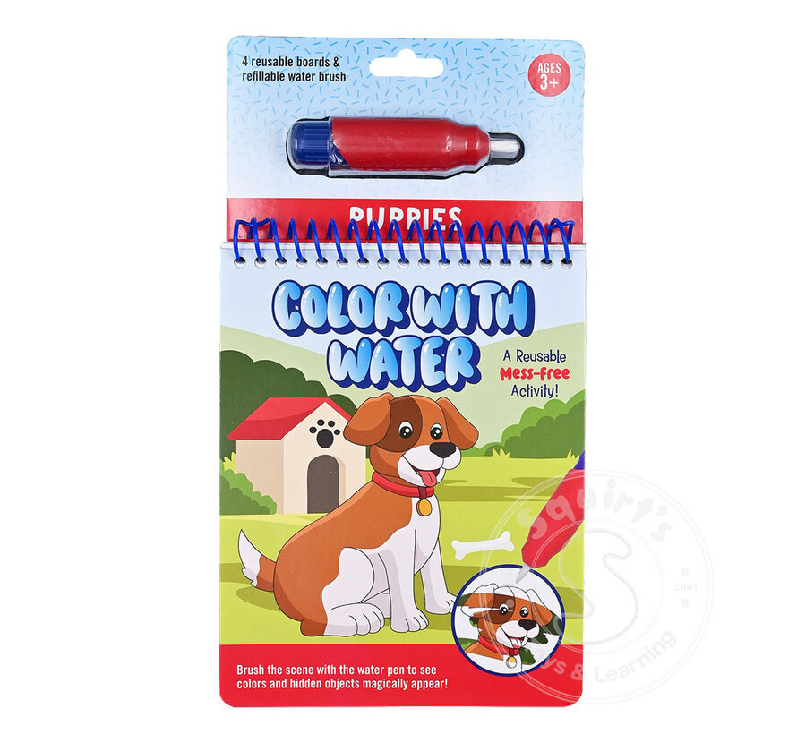 Color with Water - Puppies