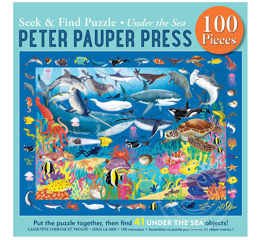 Under the Sea Seek & Find 100-Piece Jigsaw Puzzle
