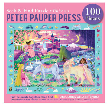 Unicorns Seek & Find 100-Piece Jigsaw Puzzle