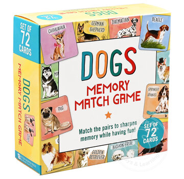 Dogs Memory Match Game (Set of 72 cards)