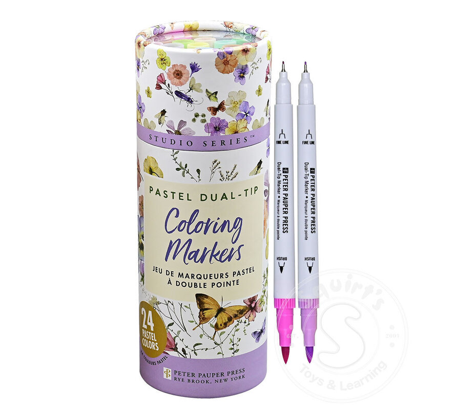 Studio Series Dual-Tip Pastel Markers (Set of 24)