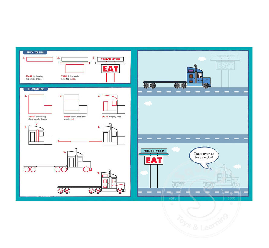 Learn To Draw . . . Cars, Trucks & Trains!