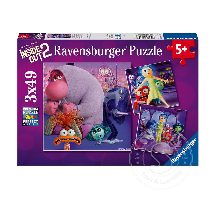 Ravensburger Disney Inside Out 2 Puzzle 3 x 49pcs