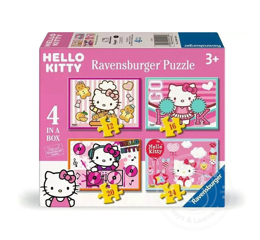 Ravensburger Hello Kitty, 4 in a Box 12/16/20/24 Pc Puzzle