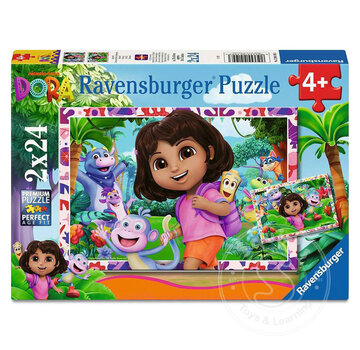Ravensburger Ravensburger Dora the Explorer Puzzle 2 x 24pcs